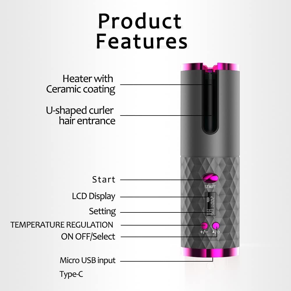 CurlMate™ - Rechargeable Automatic Hair Curler
