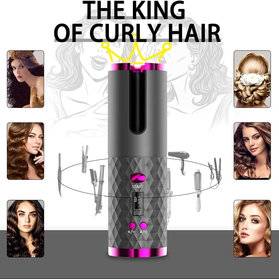 CurlMate™ - Rechargeable Automatic Hair Curler