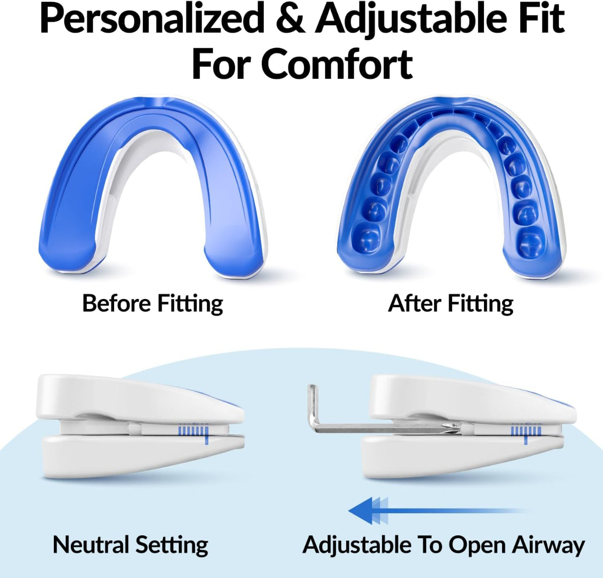 SilentNight™ - Adjustable Silicone Anti-Snoring Device