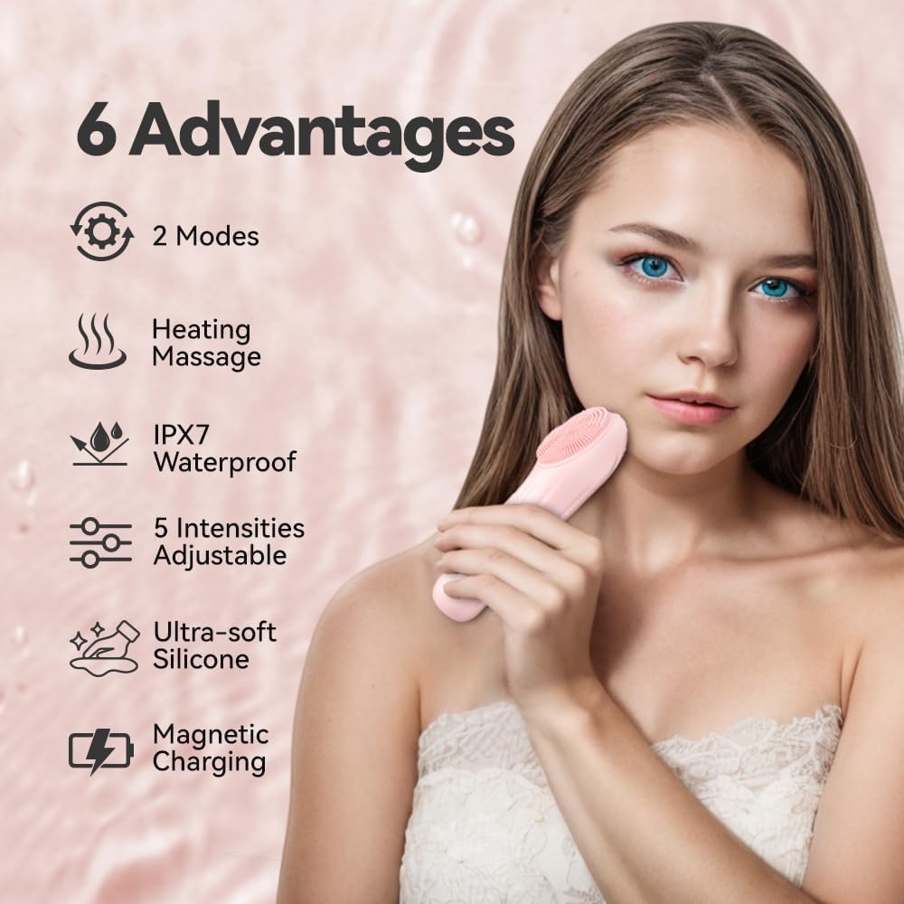 PureSkin™ - Silicone Facial Cleansing Brush