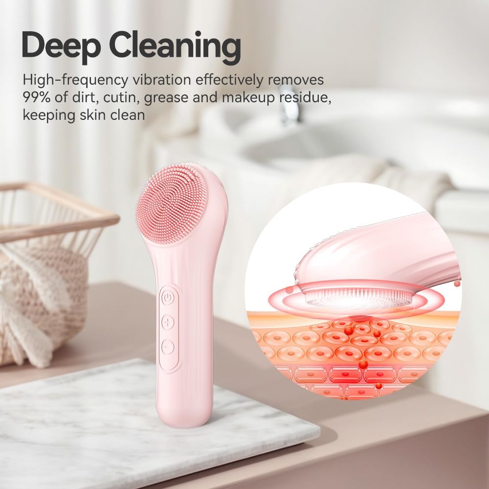 PureSkin™ - Silicone Facial Cleansing Brush