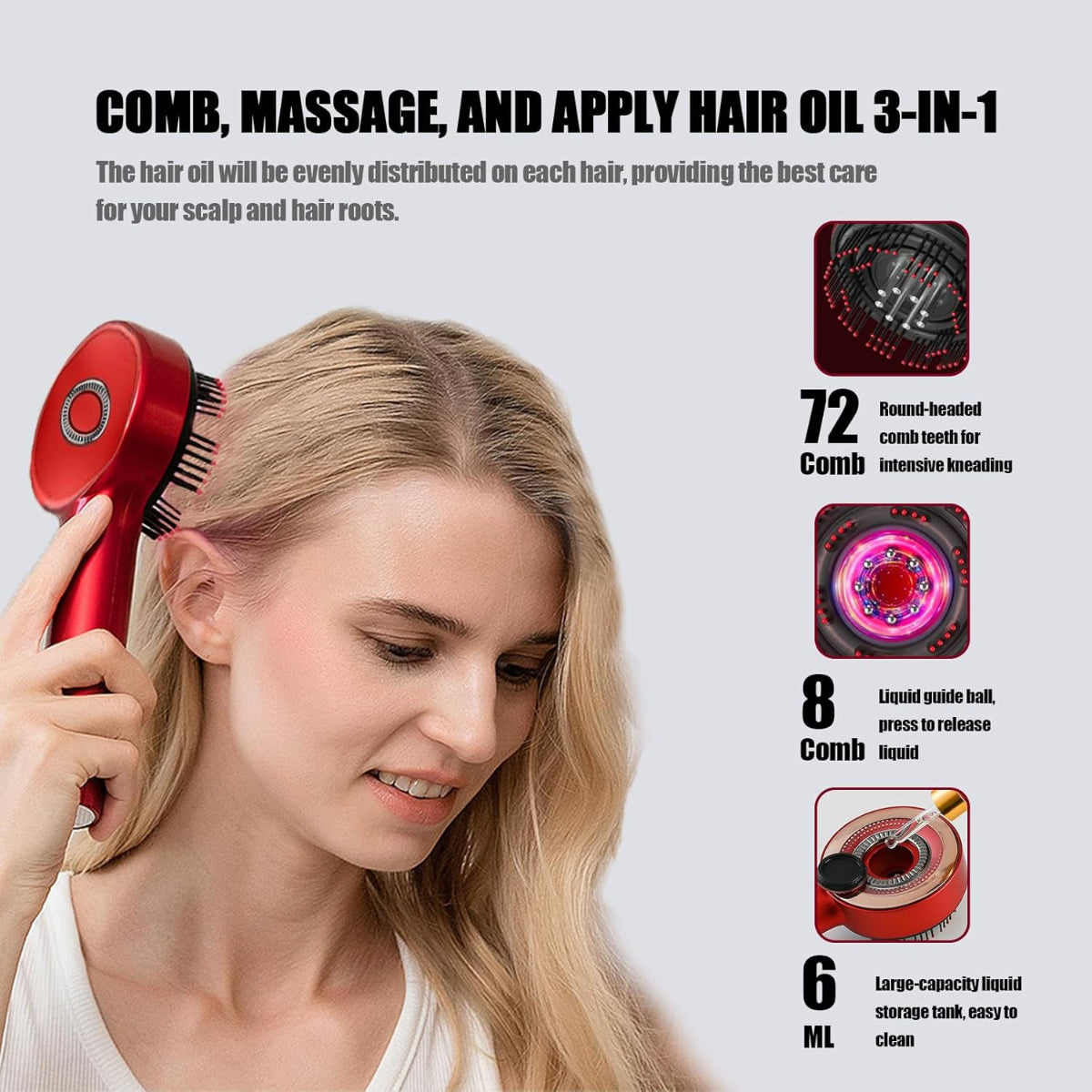GrowComb™ - Hair Growth Scalp Massager Comb