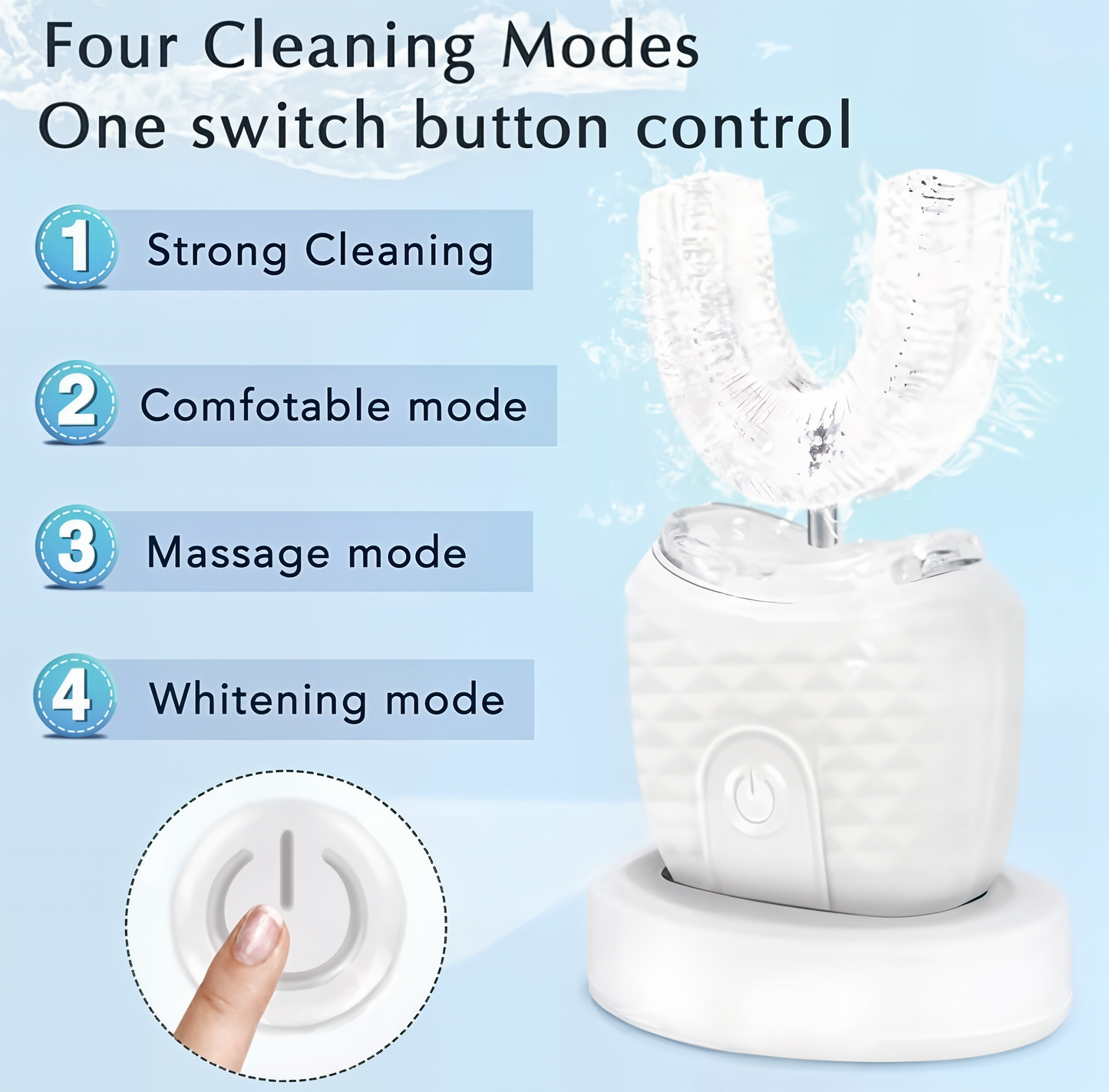 DuoBrush™ - Couples Rechargeable U-Shaped Automatic Toothbrush