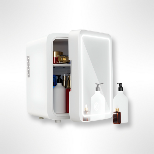 ChillGlow™ - Mini Beauty Fridge with Mirror