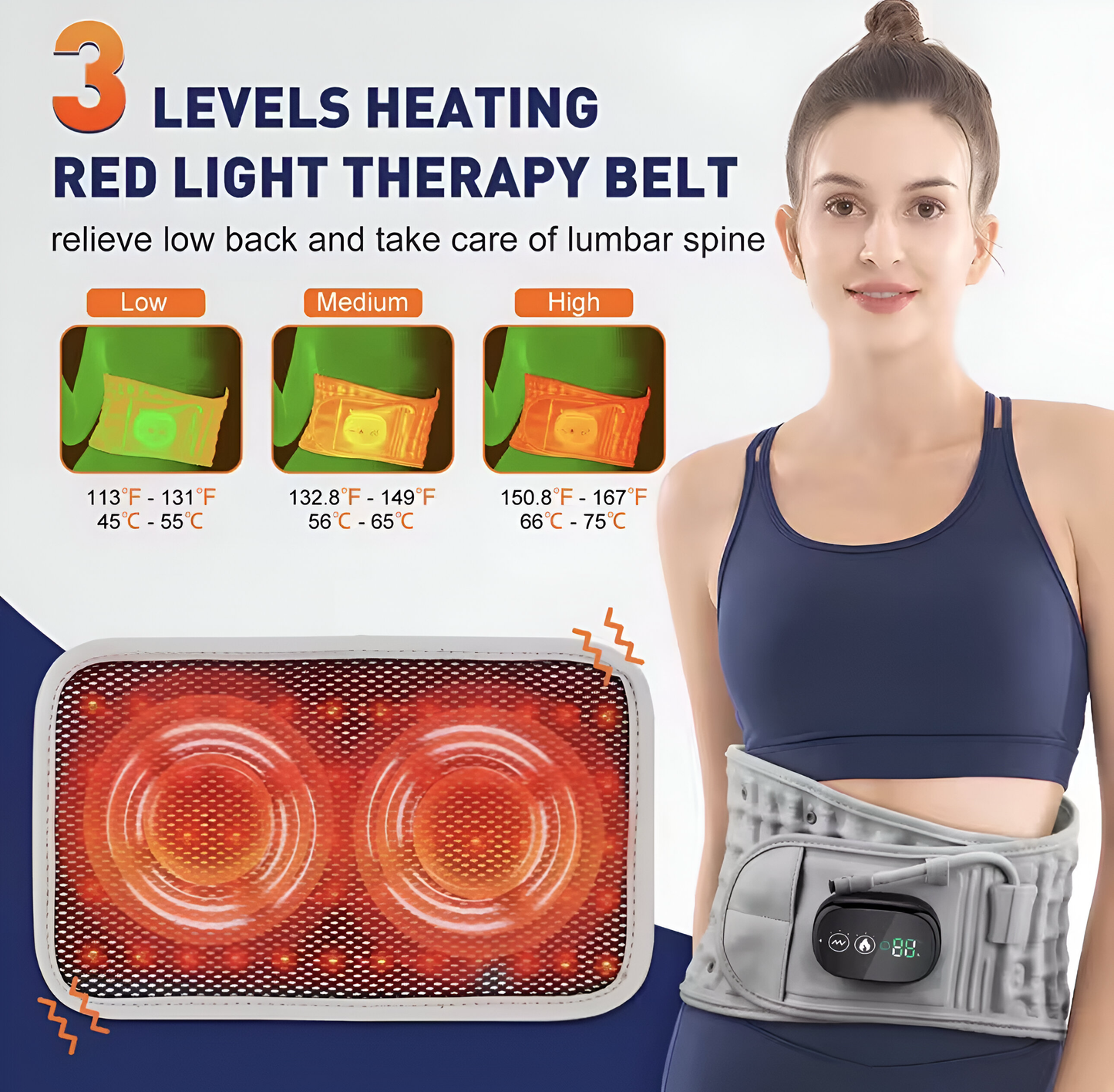 ThermaBelt™ - Infrared Red Light Heating Massage Belt