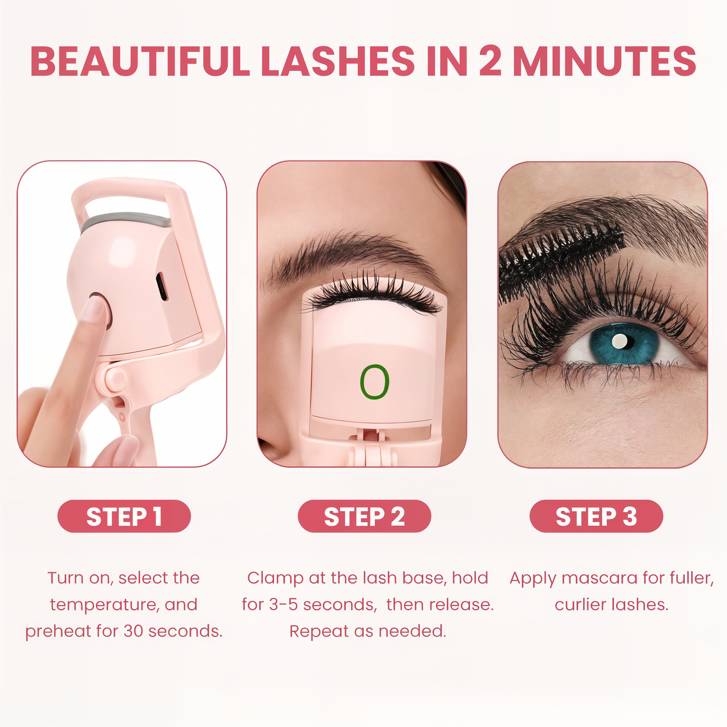 CurlEase™ - Heated Eyelash Curler