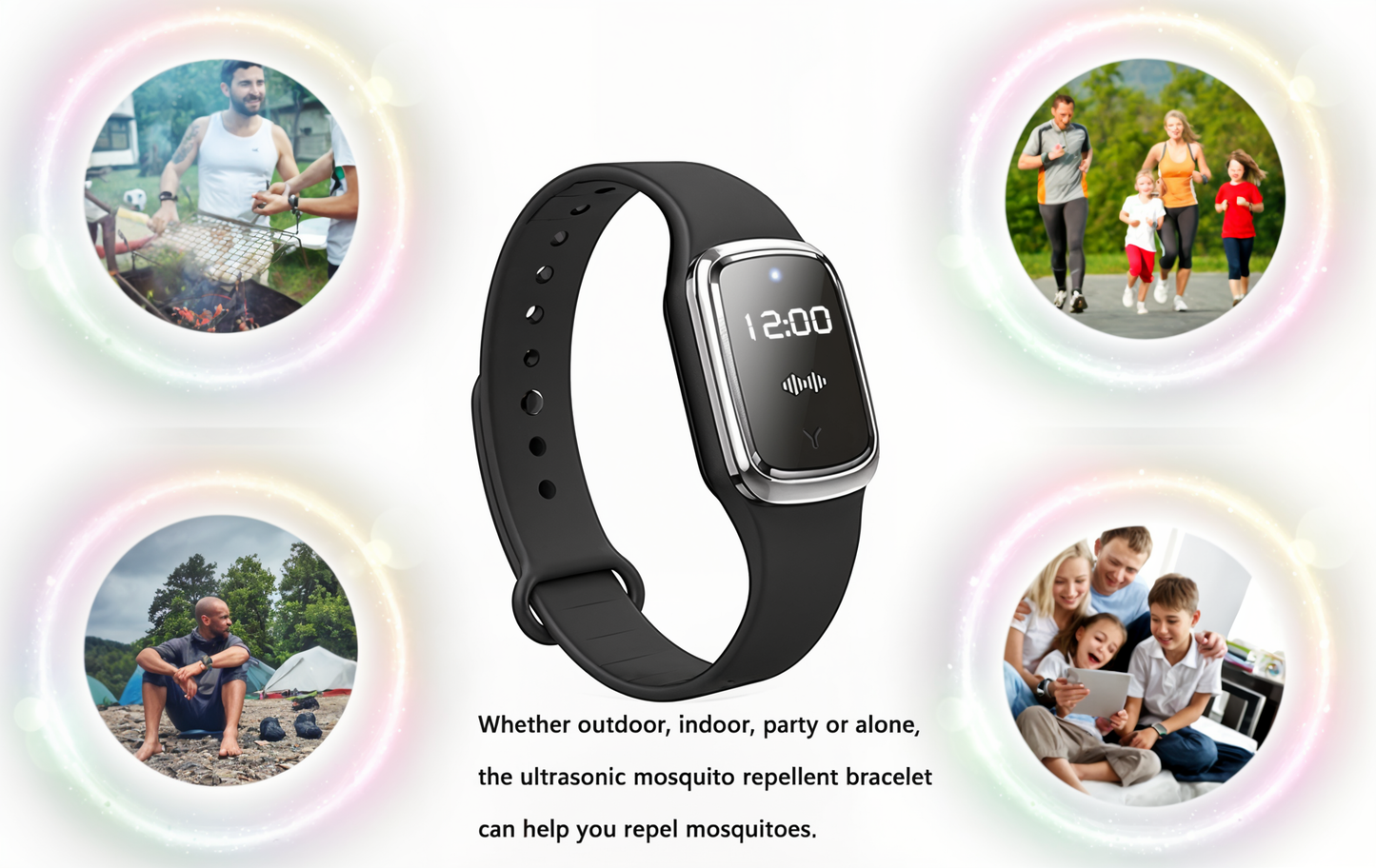 BuzzOff™ - Ultrasonic Mosquito Repellent Bracelet