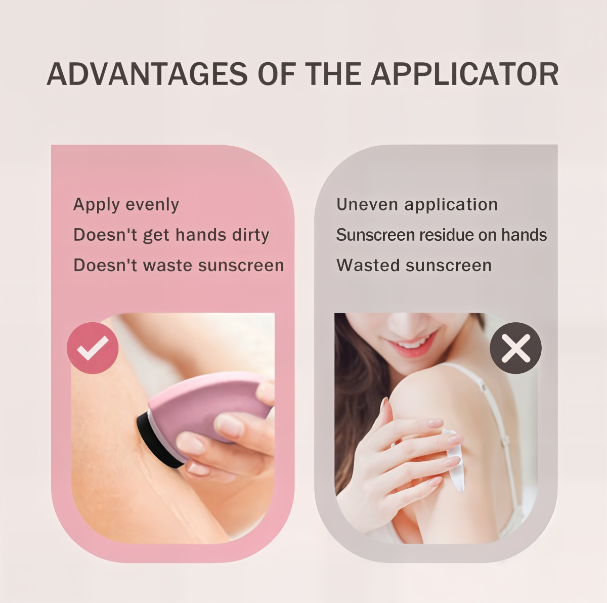 SilkApply™ - Detachable Silicone Cream Applicator