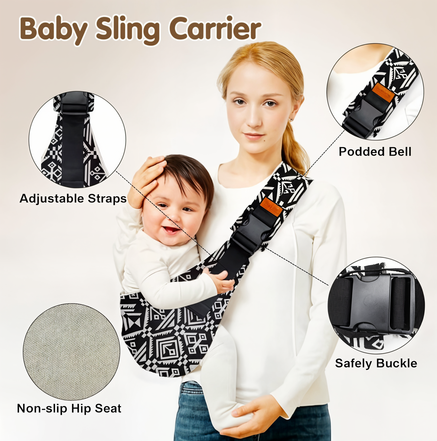 CarryMate™ - Adjustable Baby Carrier Crossbody
