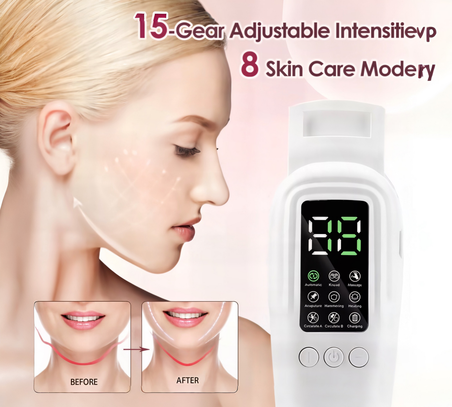 VGloW™ - EMS Compact Lifting V-Face Massager