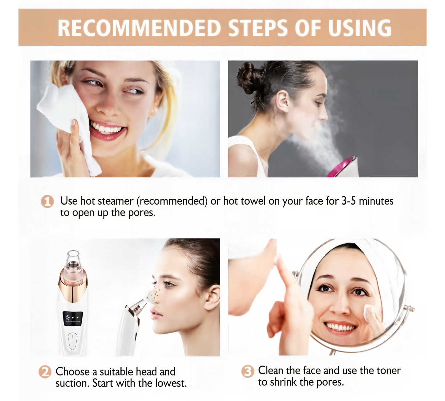 PoreVac ProM™- Rechargeable Pore Vacuum Cleanser