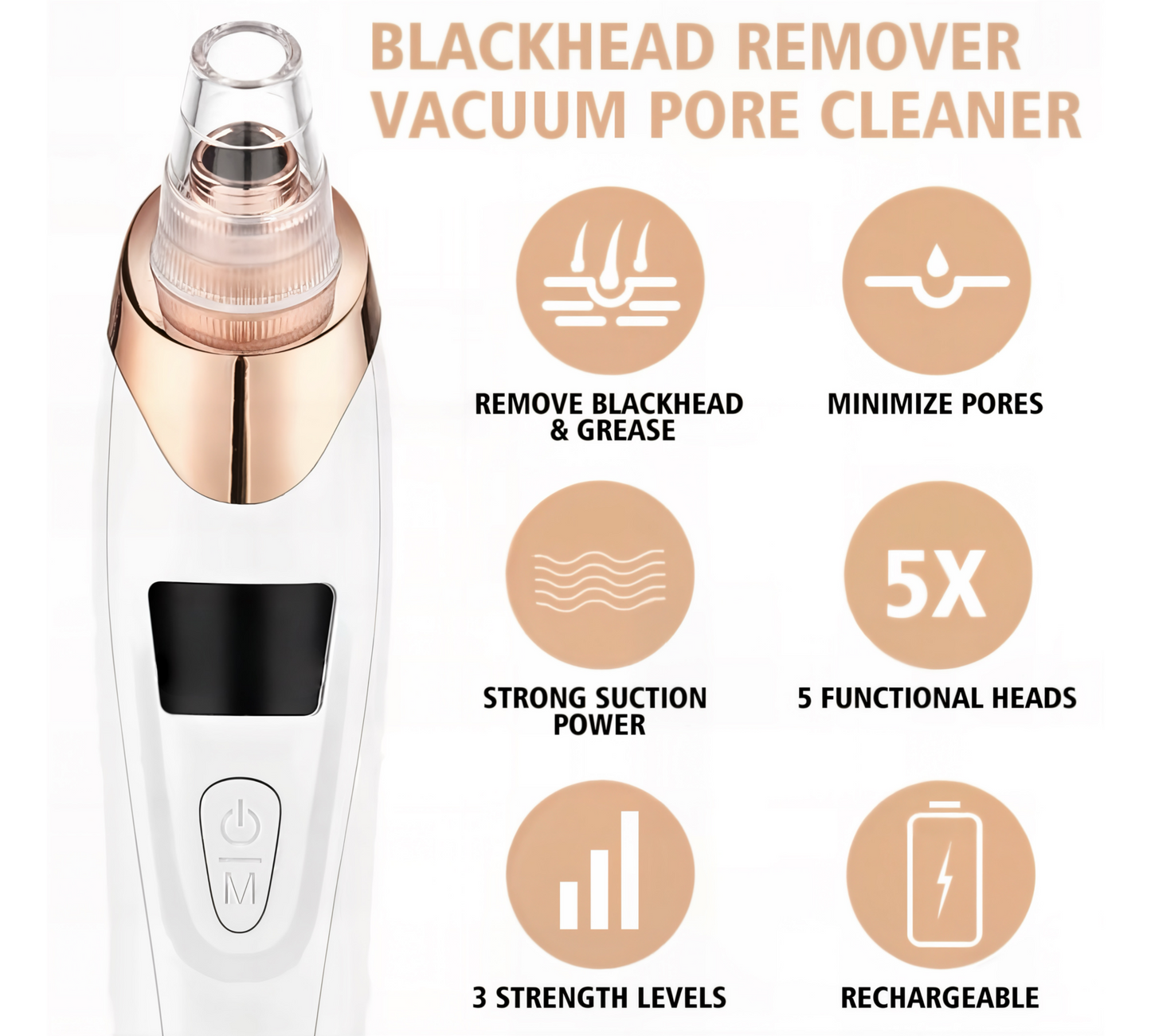 PoreVac ProM™- Rechargeable Pore Vacuum Cleanser
