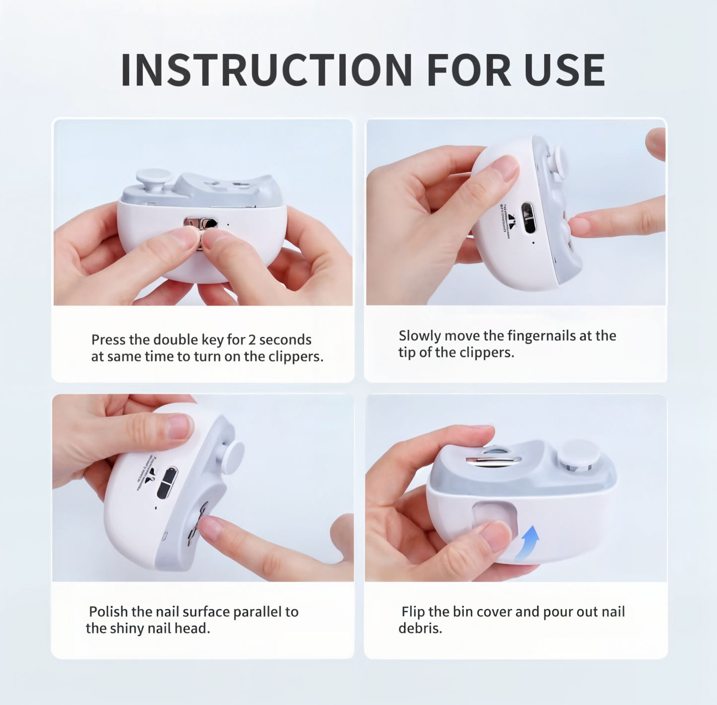 ClipMate™ - Electric Nail Clipper Set
