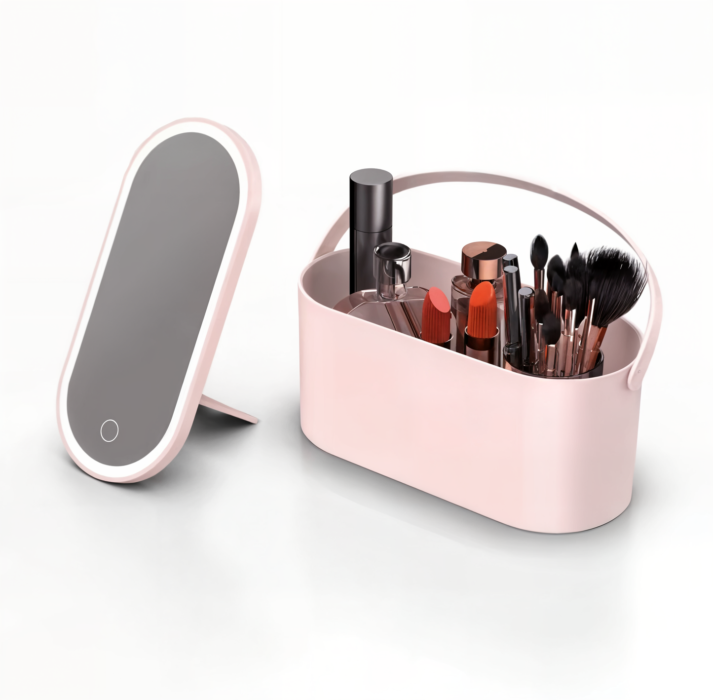 GlowBox™ - LED Storage Box with Makeup Mirror