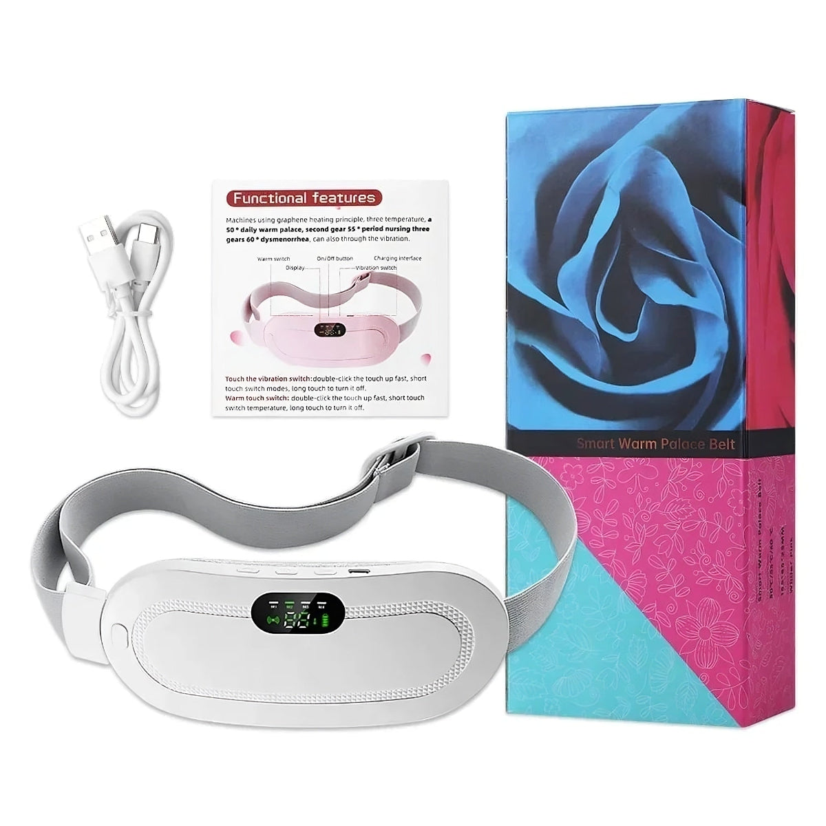 CrampEase™ - Menstrual Heating & Vibration Belt