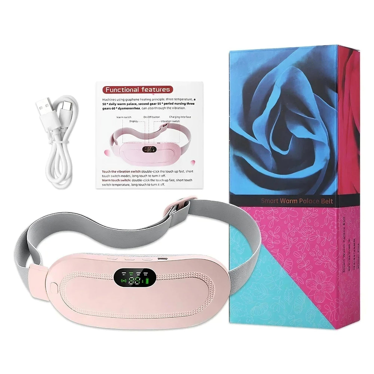 CrampEase™ - Menstrual Heating & Vibration Belt
