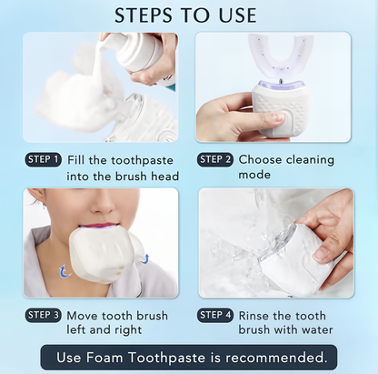 DuoBrush™ - Couples Rechargeable U-Shaped Automatic Toothbrush