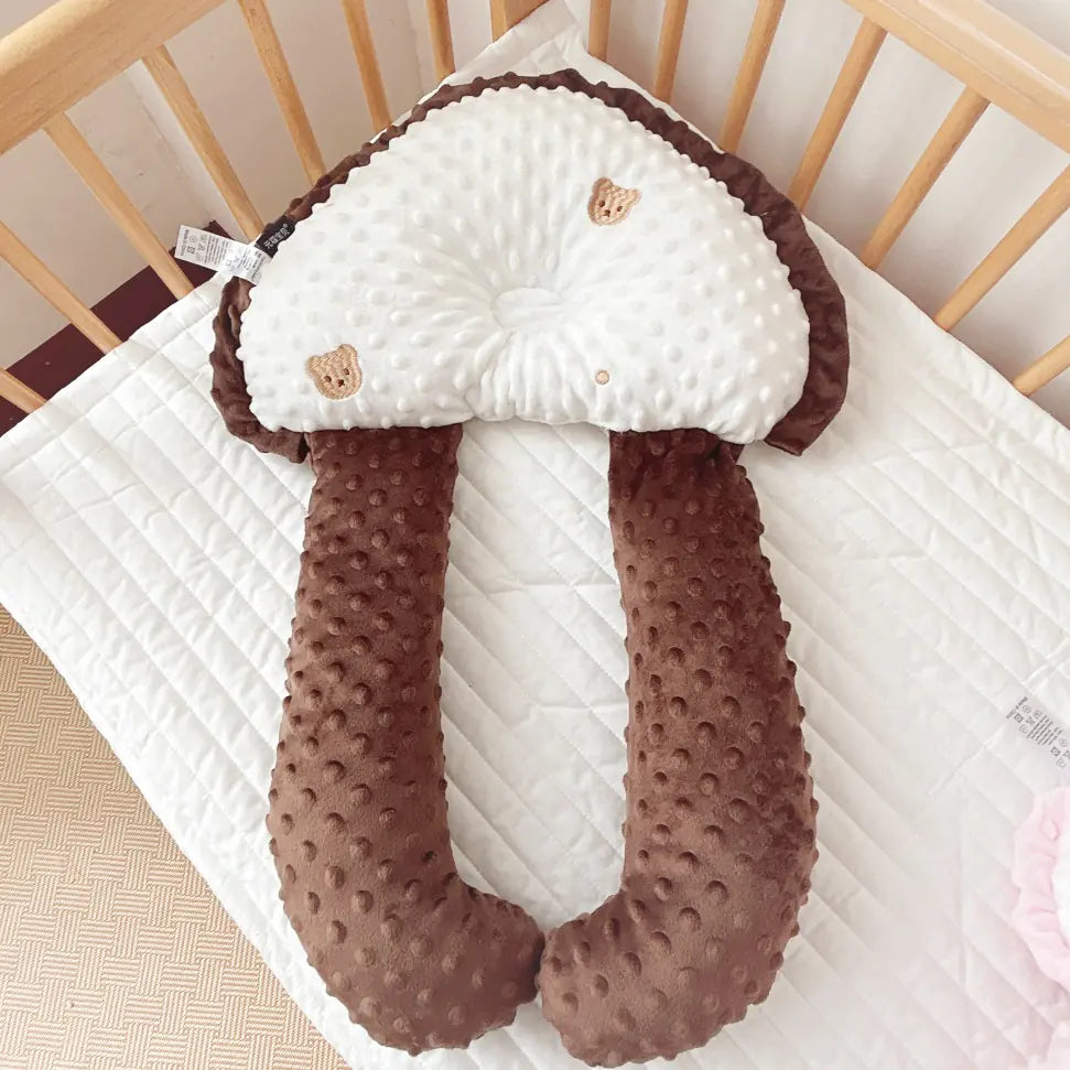 No Top Velvet Anti-Deviation Baby Head Pillow