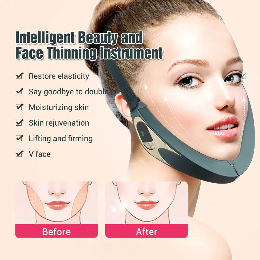 Microcurrent Face Lifting Massager for Skin Rejuvenation