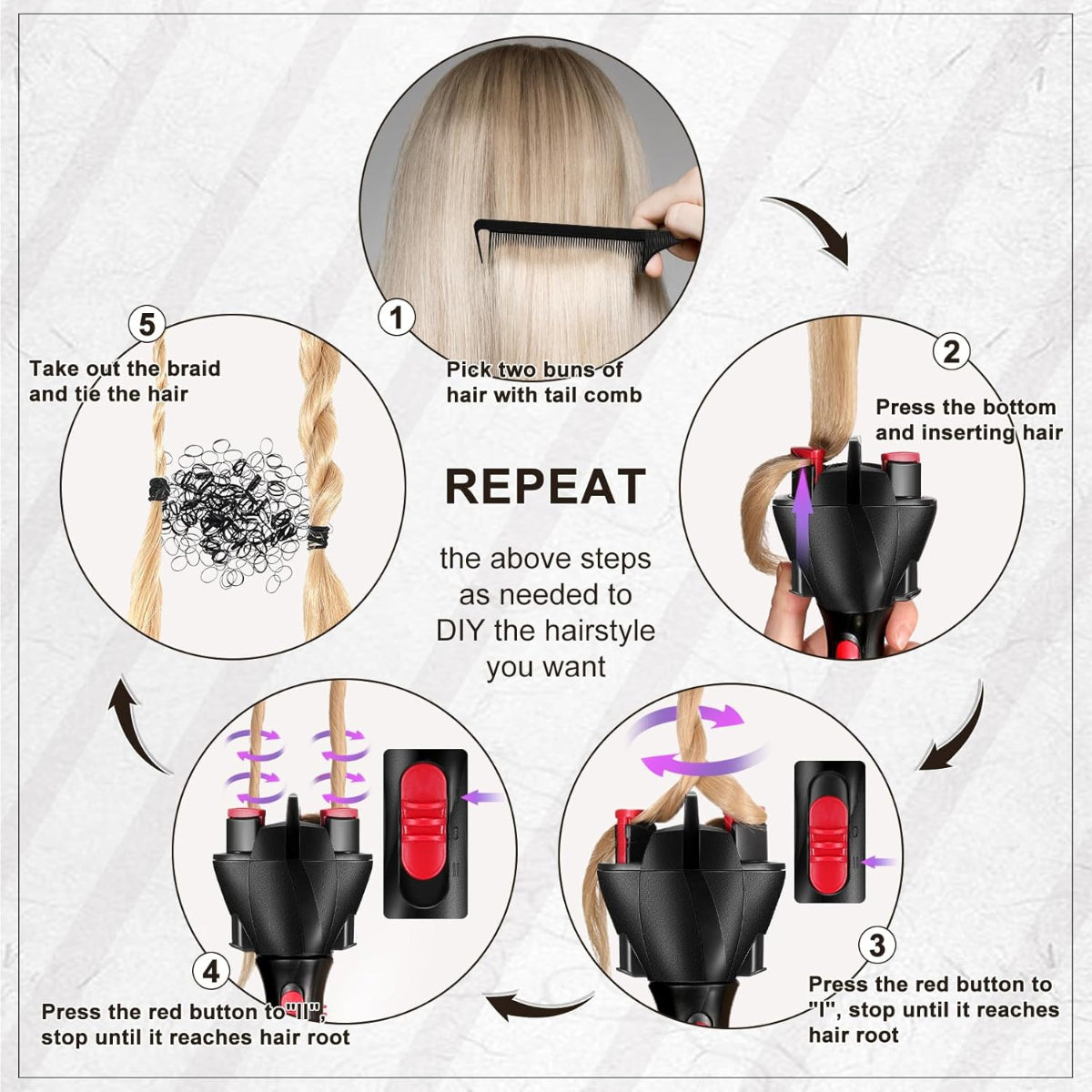 TwistPro™ - Automatic Hair Braiding Tool