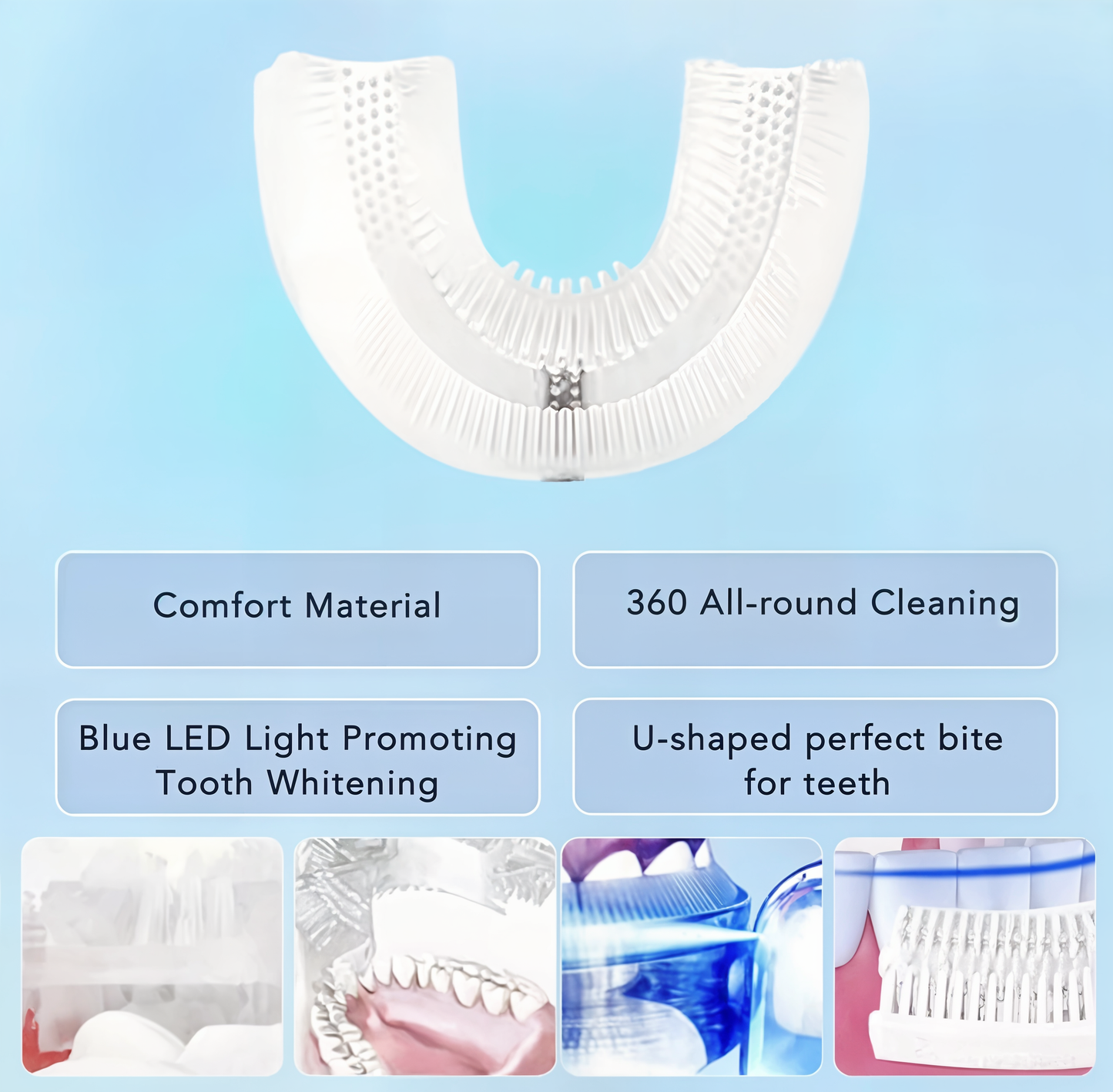 DuoBrush™ - Couples Rechargeable U-Shaped Automatic Toothbrush