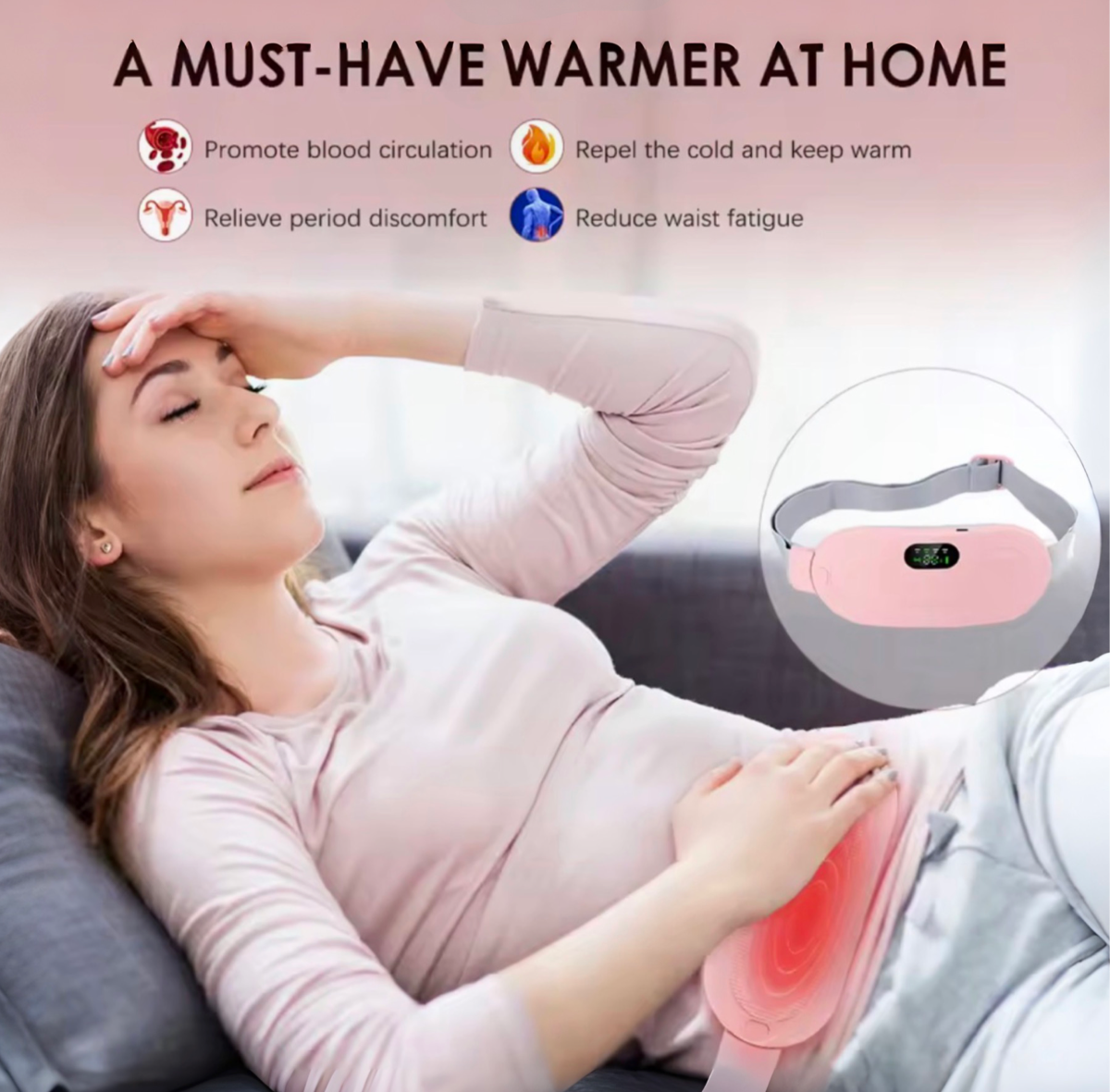 CrampEase™ - Menstrual Heating & Vibration Belt
