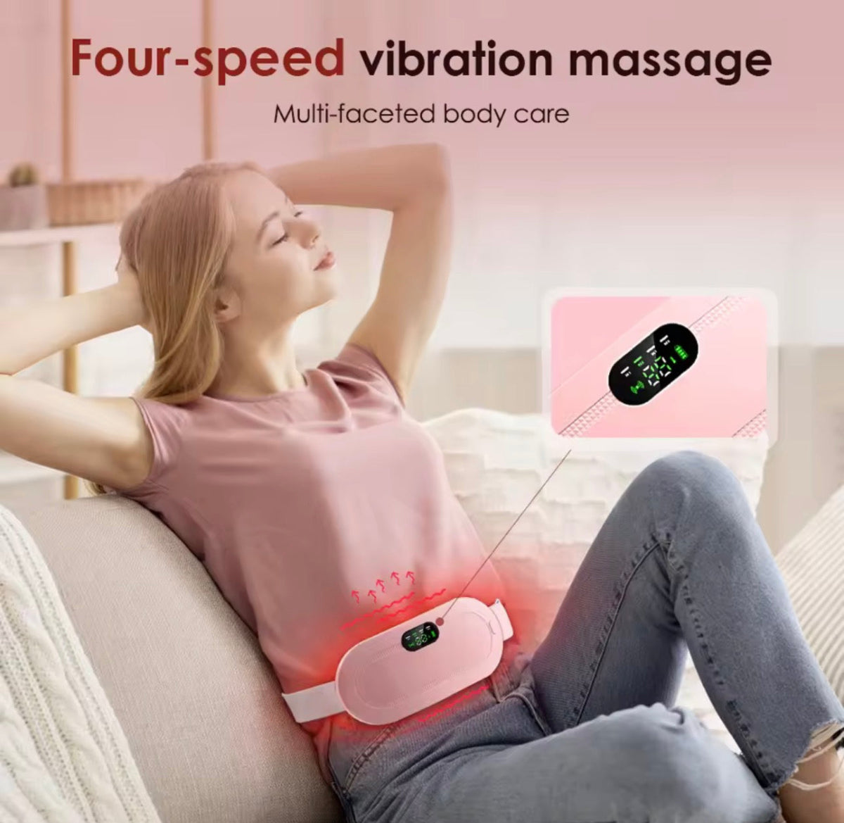 CrampEase™ - Menstrual Heating & Vibration Belt
