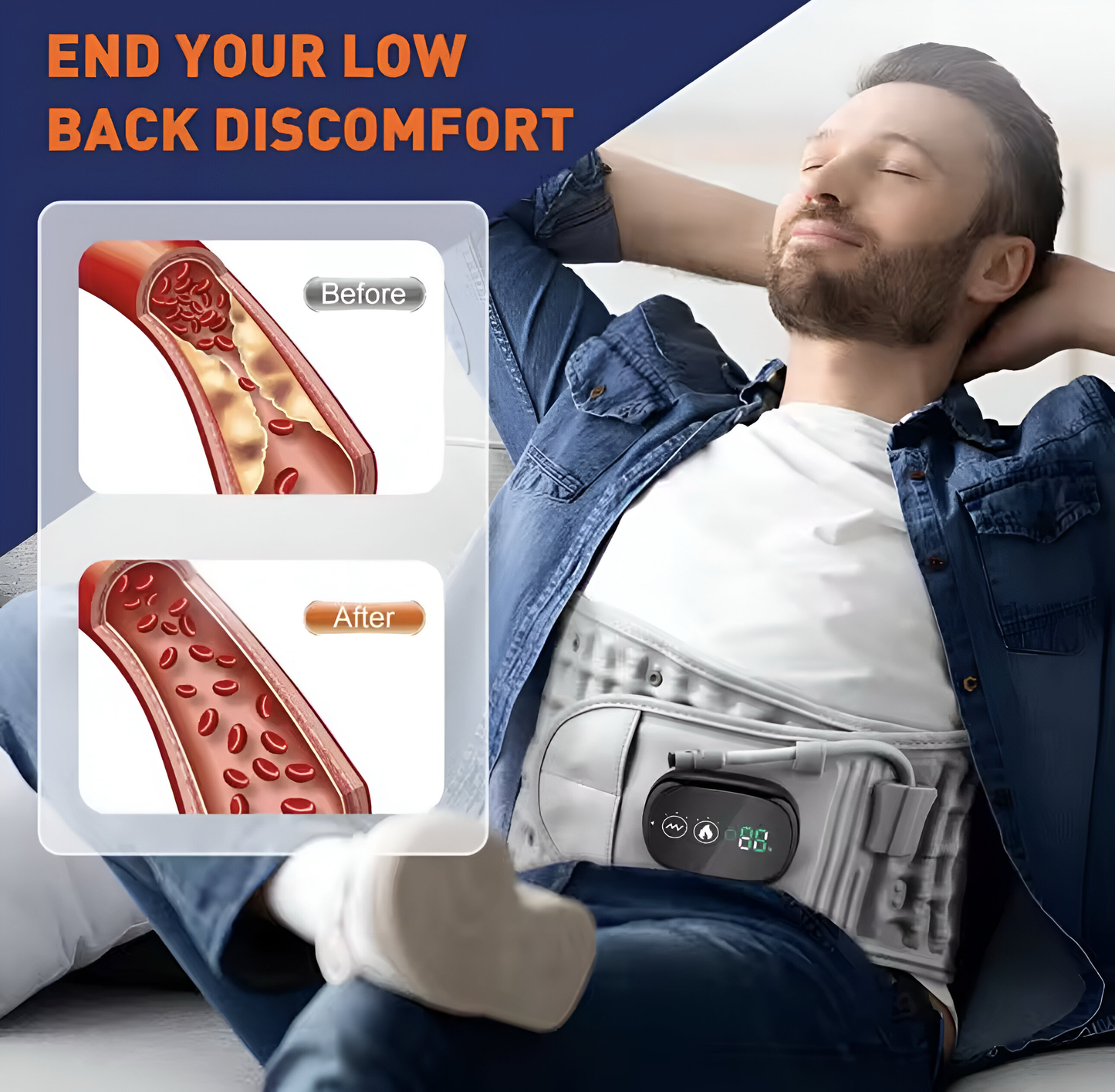 ThermaBelt™ - Infrared Red Light Heating Massage Belt
