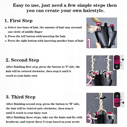 TwistPro™ - Automatic Hair Braiding Tool