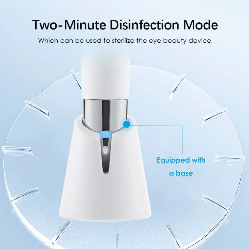 Heated Vibration Eye Massager with Blue Light Disinfection