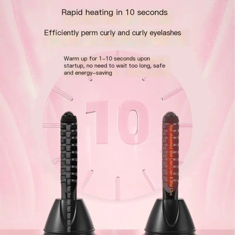 Electric Heated Eyelash Curler for Long-Lasting Curls