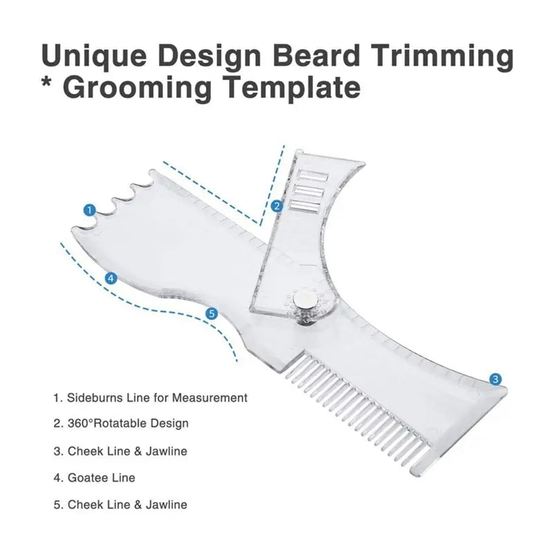 Adjustable Beard Shaping Tool and Styling Template
