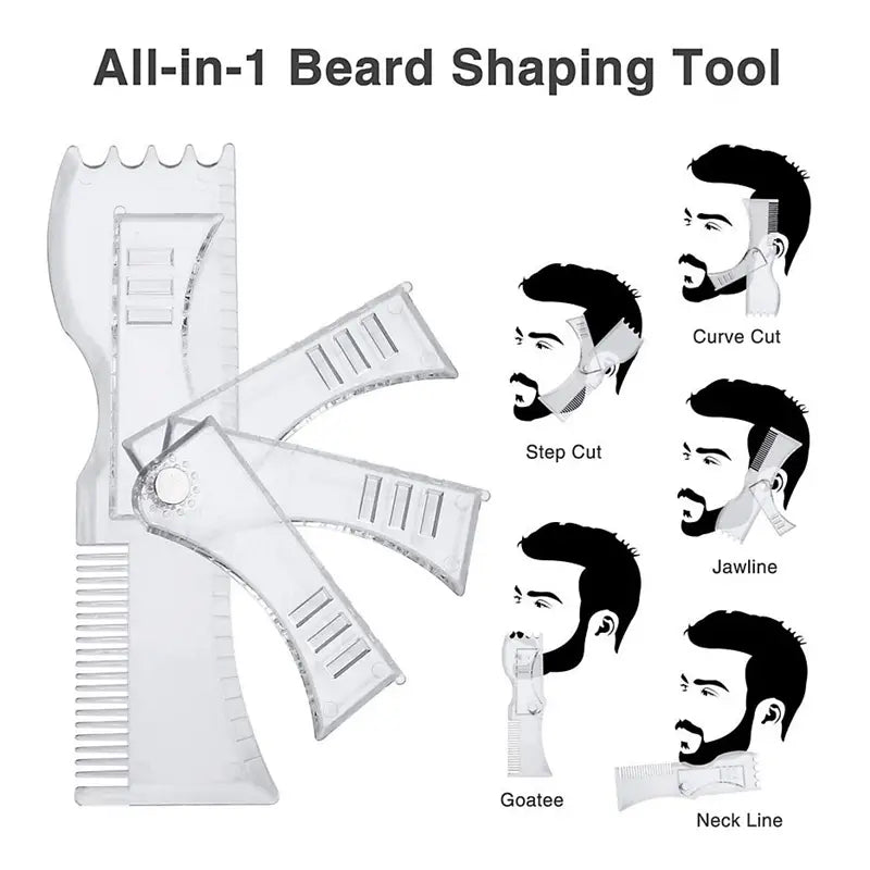 Adjustable Beard Shaping Tool and Styling Template