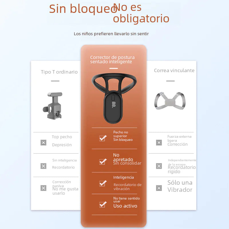Posture Corrector with Vibration Alert and LCD Display